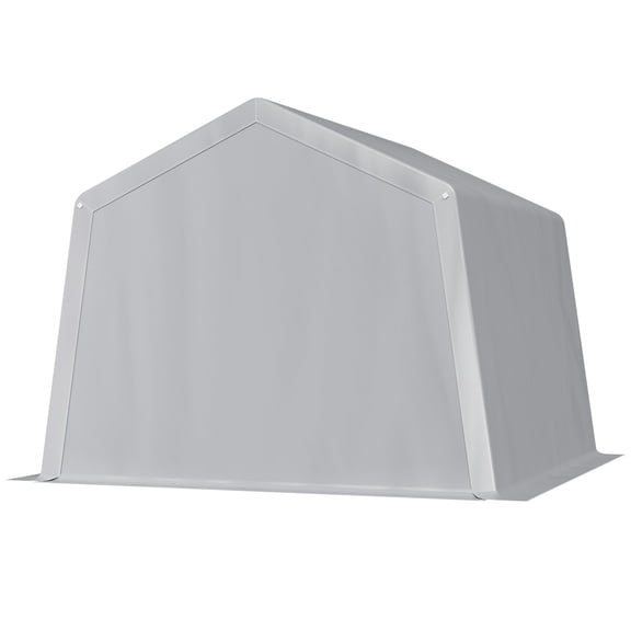 10x10 ft Outdoor Storage Shelter Shed, Waterproof Portable Instant Canopy Carport Tent for Car, Bike & Garden Equipment