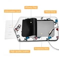 thumbnail image 4 of Square PU Leather 2 Pack Travel Tag - Bag Tag - Suitcase Tag with Privacy Cover and Stainless Steel Ring - Suitable for Travel, Backpack, and Handbag Ring and Diamonds, 4 of 7