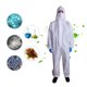 thumbnail image 3 of Overol médico desechable transpirable Ropa protectora Traje con capucha con puños elásticos Tobillos Irfora Camisa de manga larga, 3 of 7