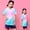 Sky Blue, variant on YHAJDS Kids Sport Set Breathable Short Sleeve Crewneck Jersey with Pull on Shorts Training Wear