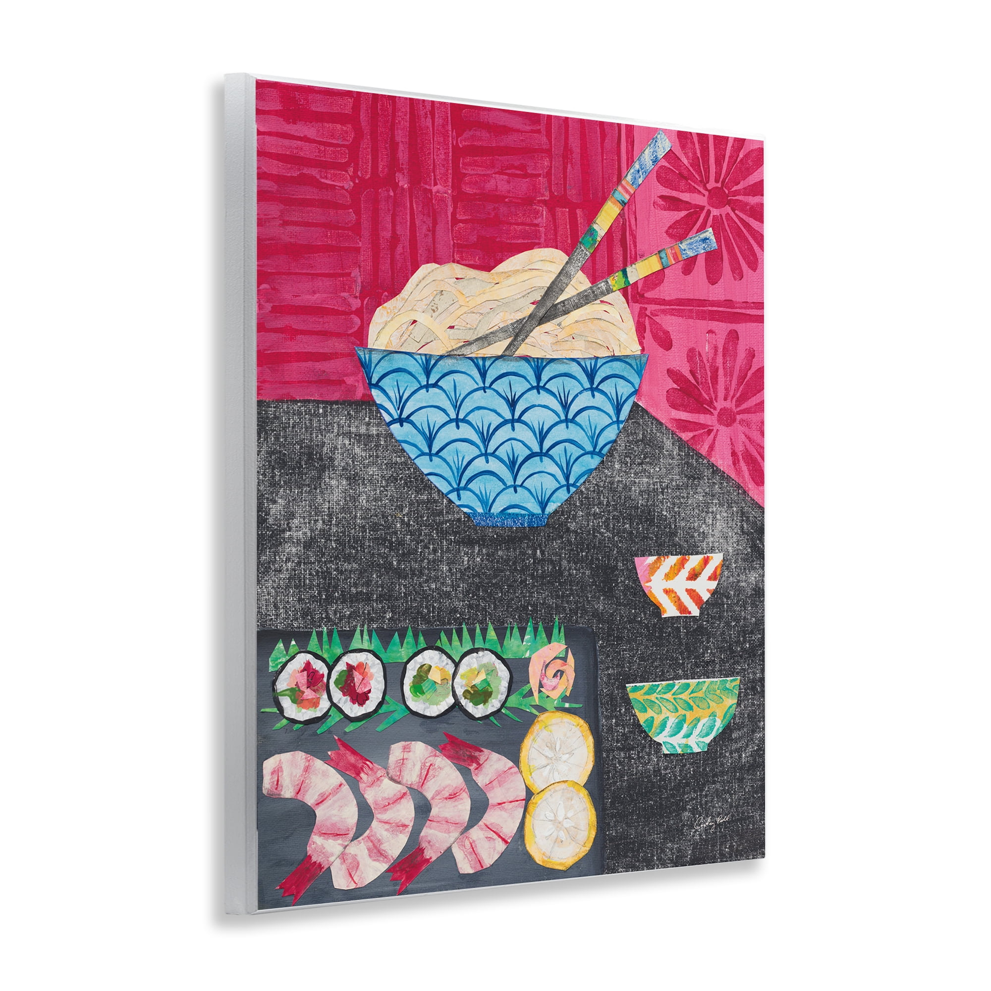 Stupell Industries Patterned Sushi Tablescape Food & Beverage Painting Unframed Art Print Wall Art, 11 x 14