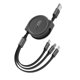 thumbnail image 1 of 1PC 3 en 1 Cable de carga rápida Micro tipo C Cable de datos del cargador USB Cable de datos del teléfono móvil, 1 of 4
