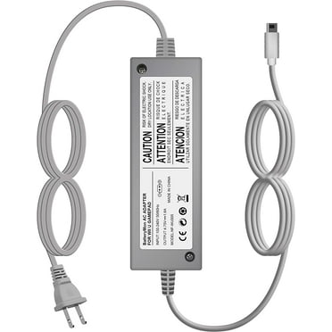 Charger Kit for Wii U Gamepad, AC Power Adapter Supply and USB Charging Cord for Nintendo Wii U Gamepad Remote Controller