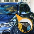 thumbnail image 3 of ALAZA Blue and Yellow Butterflies Windshield Sun Shade Car Foldable Visor Block UV Rays Protector 55"x27.6", 3 of 8