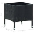 thumbnail image 4 of vidaXL Garden Table Black 40x40x45 cm Poly Rattan, 4 of 4