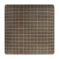thumbnail image 6 of HomePop 25" Indoor Square Backless Upholstered Counter Stool, Brown Window Pane Print, 6 of 10