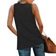 thumbnail image 4 of Tank Tops for Women Summer V Neck T Shirts Trendy Sleeveless Basic Tee Loose Fit 2025 Fashion, 4 of 6