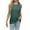 Green, variant on Annhoo Tank Tops for Women Crew Neck Side Slit Sleeveless Shirts Summer Trendy Casual Going out Blouses