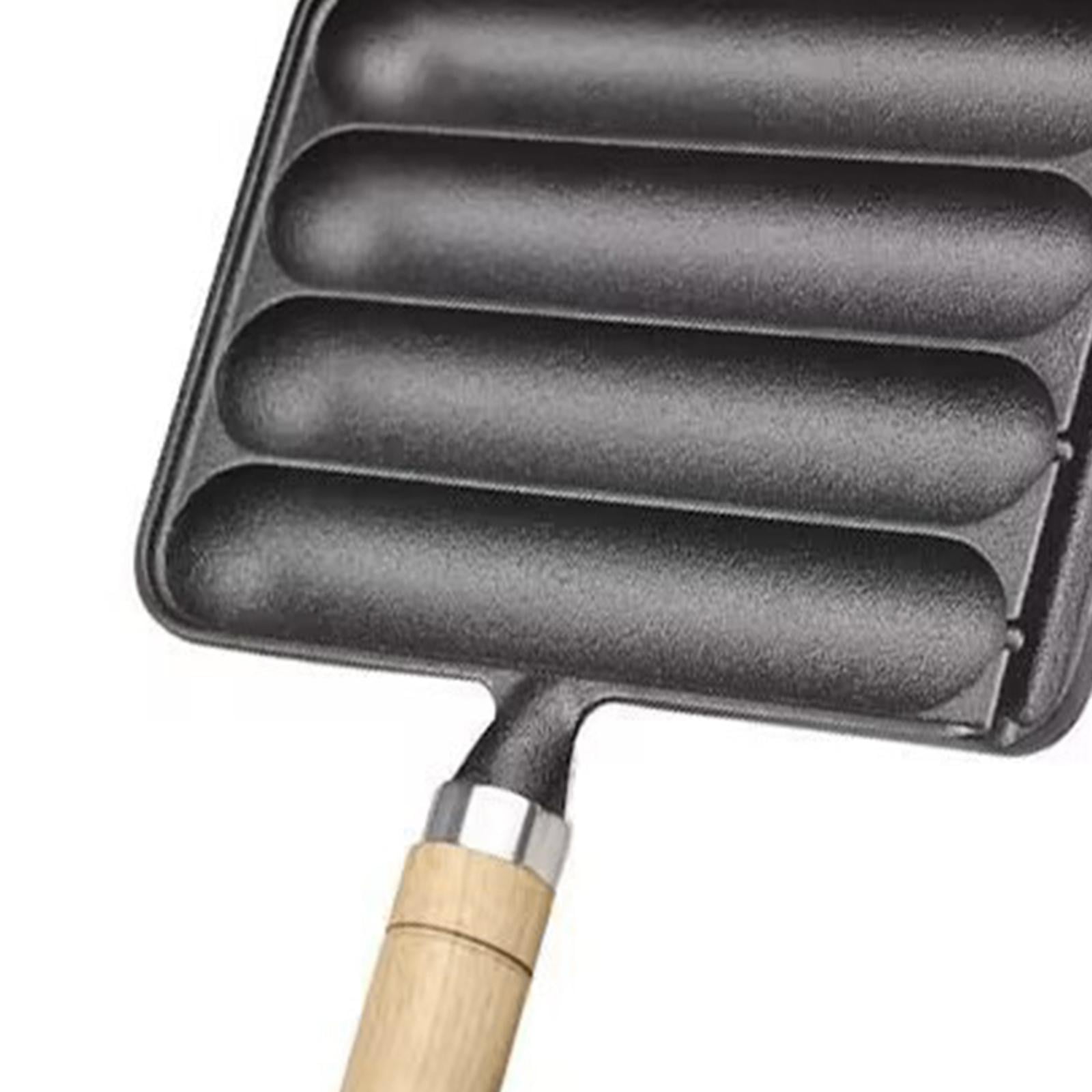 Sausage Pan Homemade Nonstick Corn Dog Grill Pan for Kitchen All Stovetop Baking Square