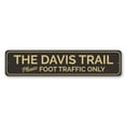 thumbnail image 2 of Trail Name Novelty Sign, Metal Wall Decor - 4x18 inches, 2 of 4