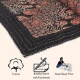 thumbnail image 3 of Vivanta Yoga Mat 72x24 inch Cotton Block Print Patchwork, Non Slip Exercise Meditation with Carry Bag, 3 of 4