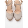 thumbnail image 3 of Sinta - Alpargatas de plataforma de piel ante beige beige 23 CM, 3 of 6