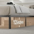 thumbnail image 4 of Atilioo Adult Full Modern Metal Standard Bed, Brown, 4 of 7