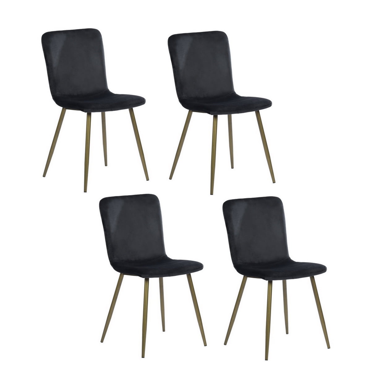 HouseInBox Modren Black Dining Chairs Set of 4,Dining Room Chairs
