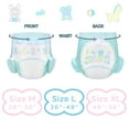 thumbnail image 2 of Littleforbig Adjustable Velcro Closure Adult Printed Cloth Back Diaper 2 Pieces - Baby Parade(X-Large 48"-56"), 2 of 7