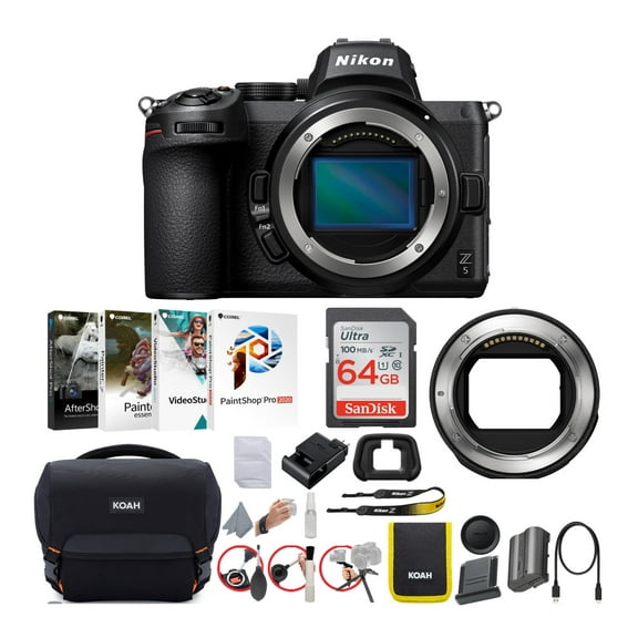 Nikon Z 5 Mirrorless Digital Camera Body Only Bundle with FTZ II Mount Adapter