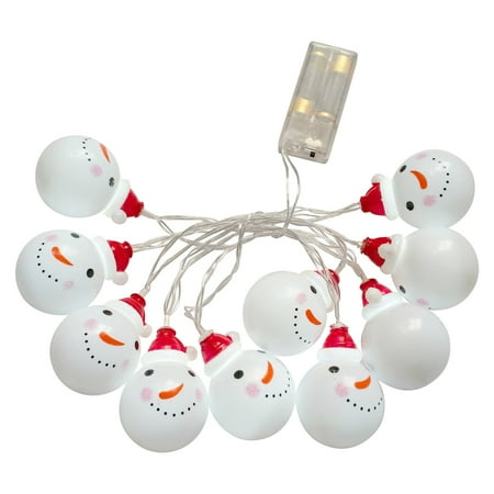 

Veki Christmas Ornaments For Tree 10LED Children s Room Night Light Christmas Snowman Old Man Light String Christmas Party Decoration Pendant Bright Lite Garland