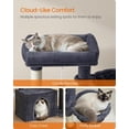 thumbnail image 2 of Cat Tree Tower Condo for Small and Medium Cats, with Scratching Posts and Ramp, 2 Perches, Cave, Basket, Dark Gray UPCT013GS01, 2 of 6