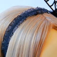 thumbnail image 3 of Halloween Spider Headband Spiderweb Hair Hoop Halloween Party Cosplay Masquerade Costume Accessory (Black), 3 of 5