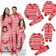 Family Matching Pajamas Adult Kids Mother Father Christmas Sleepwear Nightwear Pyjamas
