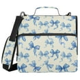 thumbnail image 2 of Zipper Binder Bow 1.5 Inch Binder Folder Bag with Shoulder Strap and Handle, 2 of 8