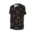 thumbnail image 2 of Rocae Colorful Game Controller for Breathable Men's Baseball T-Shirt Fashionable Casual Baseball Jersey, Moisture-wicking Sportswear Large, 2 of 9