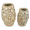 thumbnail image 3 of Silver Shimora Shell Vases Set of 2, 3 of 3
