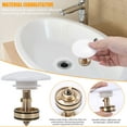 thumbnail image 5 of SUSHANG Upgraded Wash Basin Bounce Drainer Filter Anti-Clogging Bathroom Sink Drainer for Wash Basin, Sink Drain Plug, 5 of 6