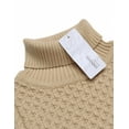 thumbnail image 6 of COOFANDY Men's Slim Fit Turtleneck Sweater - Solid Casual Knitted Twisted Pullover, 6 of 10