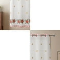 thumbnail image 5 of Fmbmuo White Sheer Curtains Humidity Resistant Light Filtering Embroidered Decorations， Tab Fade Resistant Art Deco 1 pcs Window Curtains， Bedroom/Living Room,51 Inch, 5 of 5
