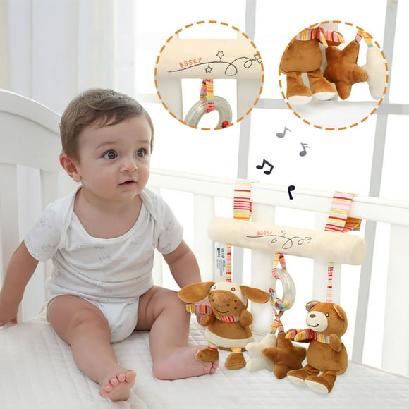 EGNMCR Baby Hanging Toys With Bear Rabbit Baby Plush Toy Infant doll doll Birthday Gifts for Kids