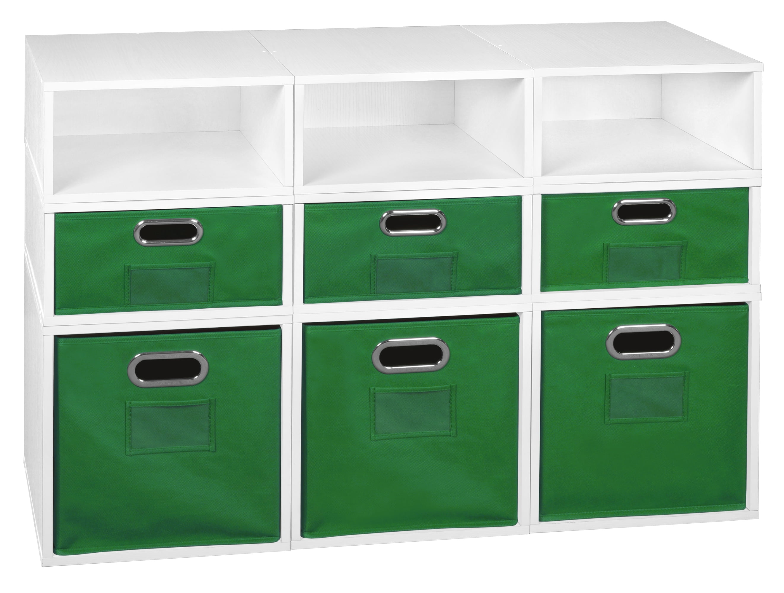 Niche Cubo Storage Set- 3 Full Cubes/6 Half Cubes with Foldable Storage ...