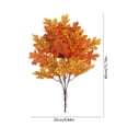 thumbnail image 3 of 2 Pack Artificial Maple Leaf Bouquet, Fall Harvest Thanksgiving Decor, Vase Filler Photography Props For Indoor Outdoor Gift, 3 of 6