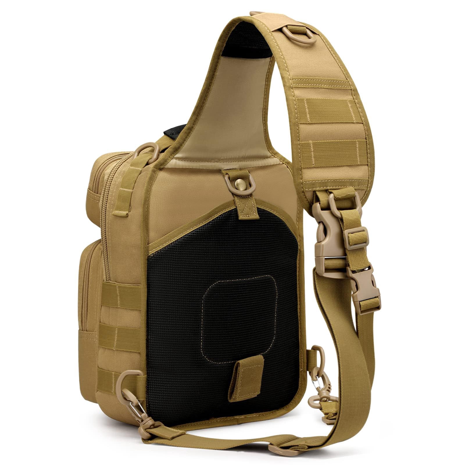 G4Free Rover Sling Backpack, Compact Crossbody Shoulder Bag with Multiple Pockets for Outdoor Use