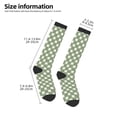 thumbnail image 2 of Balery Daisy Plaid Green Calcetines novedosos Calcetines deportivos Calcetines hasta la rodilla Calcetines de algodón Calcetines originales y geniales, 2 of 6