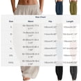 thumbnail image 2 of aohooy Women Linen Pants Wide Leg Palazzo Summer Flowy Pants Beach Vacation Elastic Waist Travel Trousers with Pockets Army Green,S, 2 of 8