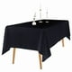 thumbnail image 4 of Hotel Banquete Boda Escena Color Sólido Rectangular Liso Mantel de Raso Mantel de Raso Mantel de Raso Negro, 4 of 7