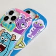 thumbnail image 3 of Carcasa Para iPhone 11 14 13 12 Pro Max Cartoon Monsters University Forma Redonda IMD A Prueba De Golpes Suave TPU Antiarañazos Funda Para Teléfono Con Soporte Plegable Caídas Protectora, 3 of 4