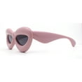 thumbnail image 3 of Womens Funky Balloon Thick Cat Eye Retro Plastic Sunglasses Pink Black, 3 of 4