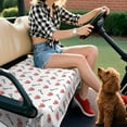 thumbnail image 5 of Valentine's Day Romance Golf Cart Seat Cover 51"x31" Microfiber Towel Blanket for Front Bench Fits Many Brands, 5 of 8