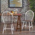 thumbnail image 2 of GDF Studio Rivera Farmhouse Wood Spindle Back Dining Chairs, Set of 2, Brown and White, 2 of 10