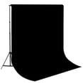 thumbnail image 2 of Fondo de telón de fondo de densidad plegable de muselina para estudio fotográfico para fotografía, soporte de pantalla de fotos de televisión, 3x 3 negro Soledad Fondos de fotos, 2 of 7