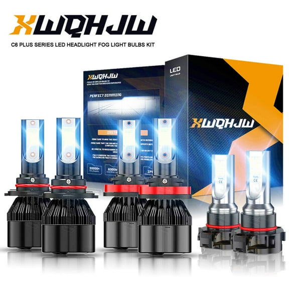 For 2007-2015 2016 Chevy Silverado 1500 2500HD 3500HD LED Headlights Fog Bulbs