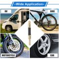 thumbnail image 2 of 1 juego de extensión de válvula de llanta de cobre de 45 grados con extensión de vástago de llanta de plástico flexible de 100 mm para automóvil, motocicleta, RV, camión, bicicleta, 2 of 6