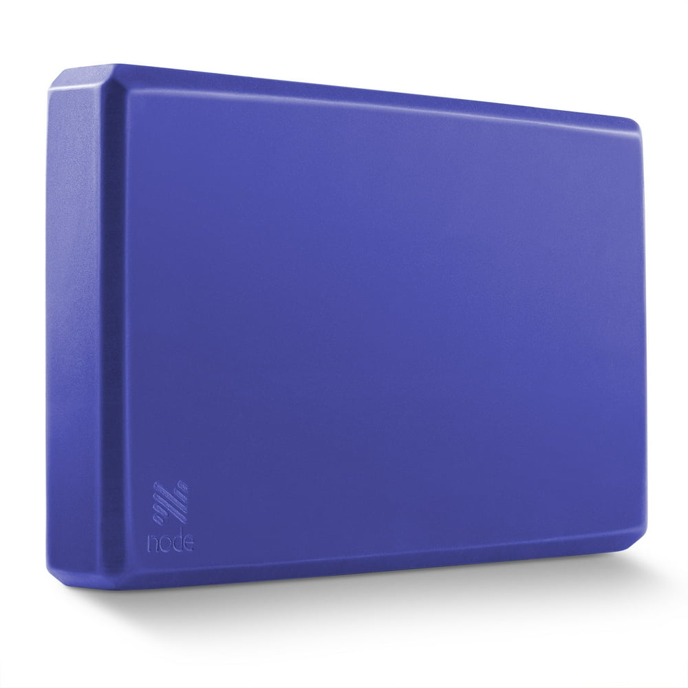 Node Fitness Premium Yoga Brick 2 Inch Thick Foam Block Royal Blue