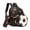 Black Soccer, variant on Kids Backpack for School Lightweight Backpacks for Girls with Lunch Bag Pencil Case for Elementary Students Ages 8-10