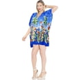 thumbnail image 4 of HAPPY BAY Women's Beach Front Tie Bathing Suit Cover ups 3X-4X Blue-R683, 4 of 5