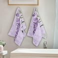 thumbnail image 4 of GZHJMY Lavender Soft Hand Towels, 2 Pcs Absorbent Bath Towel Decorative Fingertip Towels for Bathroom Gym Spa Hotel Beach Swimming Pool,14.4"x 28.3", 4 of 7