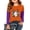 Saffron(Cartoon Pumpkin Ghost Bat), variant on Halloween Shirts for Girls Size 7-8 Long Sleeve Novelty Cartoon Pumpkin Ghost Bat T-Shirt Party Girls Fashion Crew Neck Tee Tops Multicolor 5-6 Years