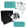 thumbnail image 3 of Laundry Sink with Black Cabinet Matte Black Finish Pull-out Faucet, 3 of 11